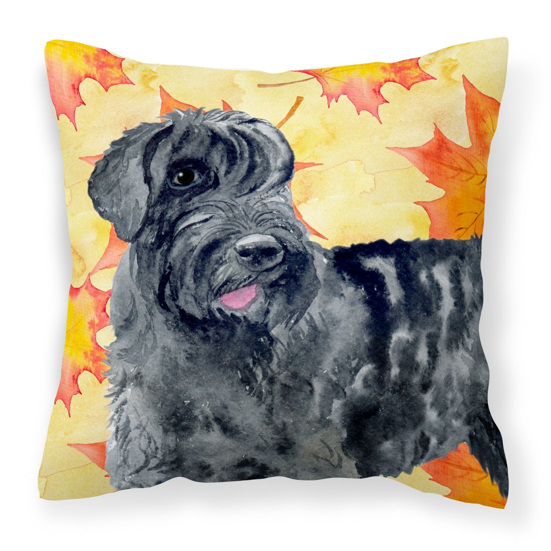 Giant Schnauzer Fall Fabric Decorative Pillow BB9921PW1818 by Caroline's Treasures