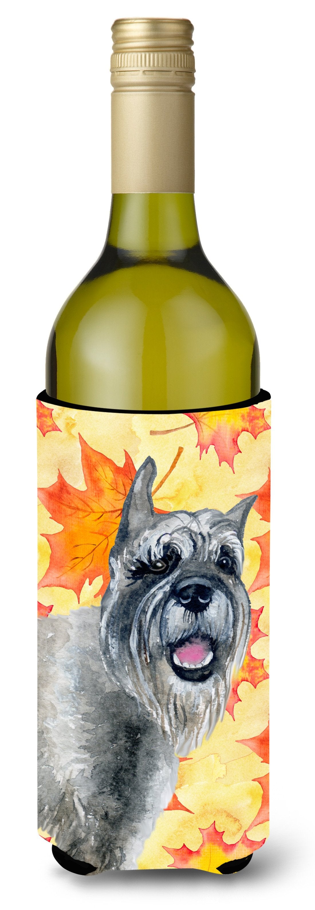 Schnauzer Fall Wine Bottle Beverge Insulator Hugger BB9923LITERK by Caroline&#39;s Treasures