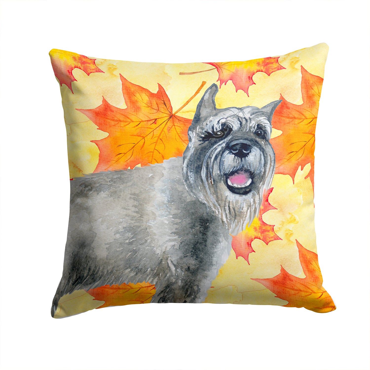 Schnauzer Fall Fabric Decorative Pillow BB9923PW1414 - the-store.com