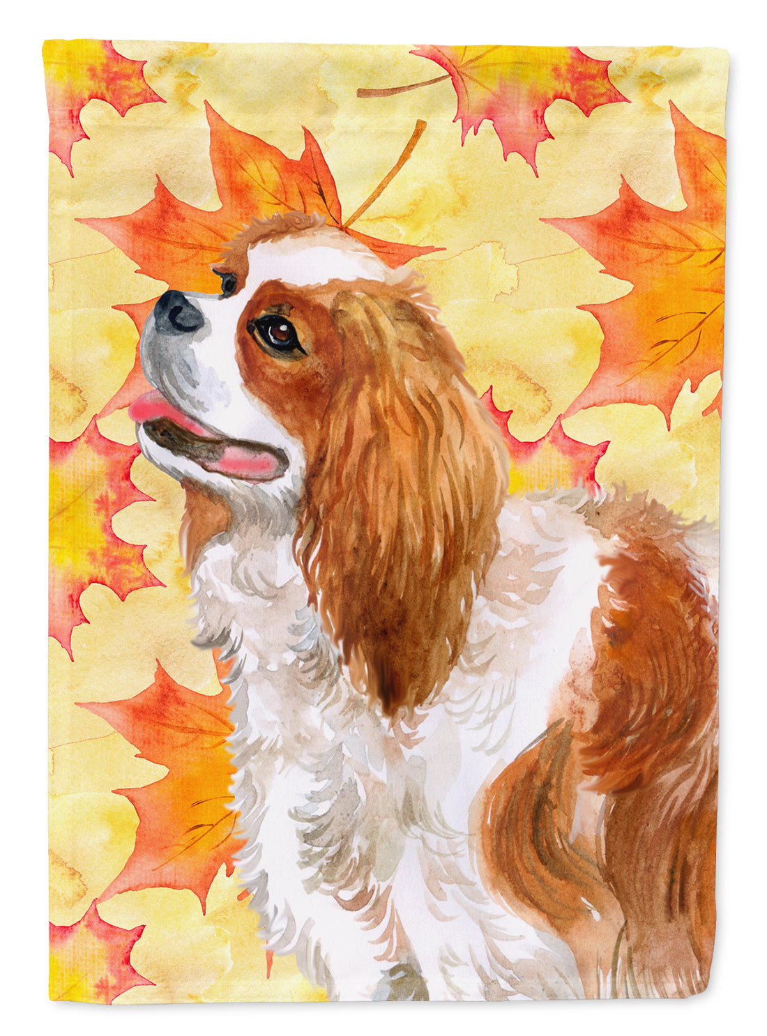 Cavalier Spaniel Fall Flag Canvas House Size BB9924CHF  the-store.com.