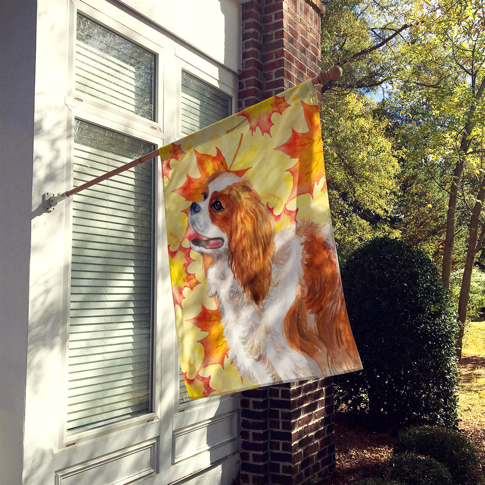 Cavalier Spaniel Fall Flag Canvas House Size BB9924CHF  the-store.com.