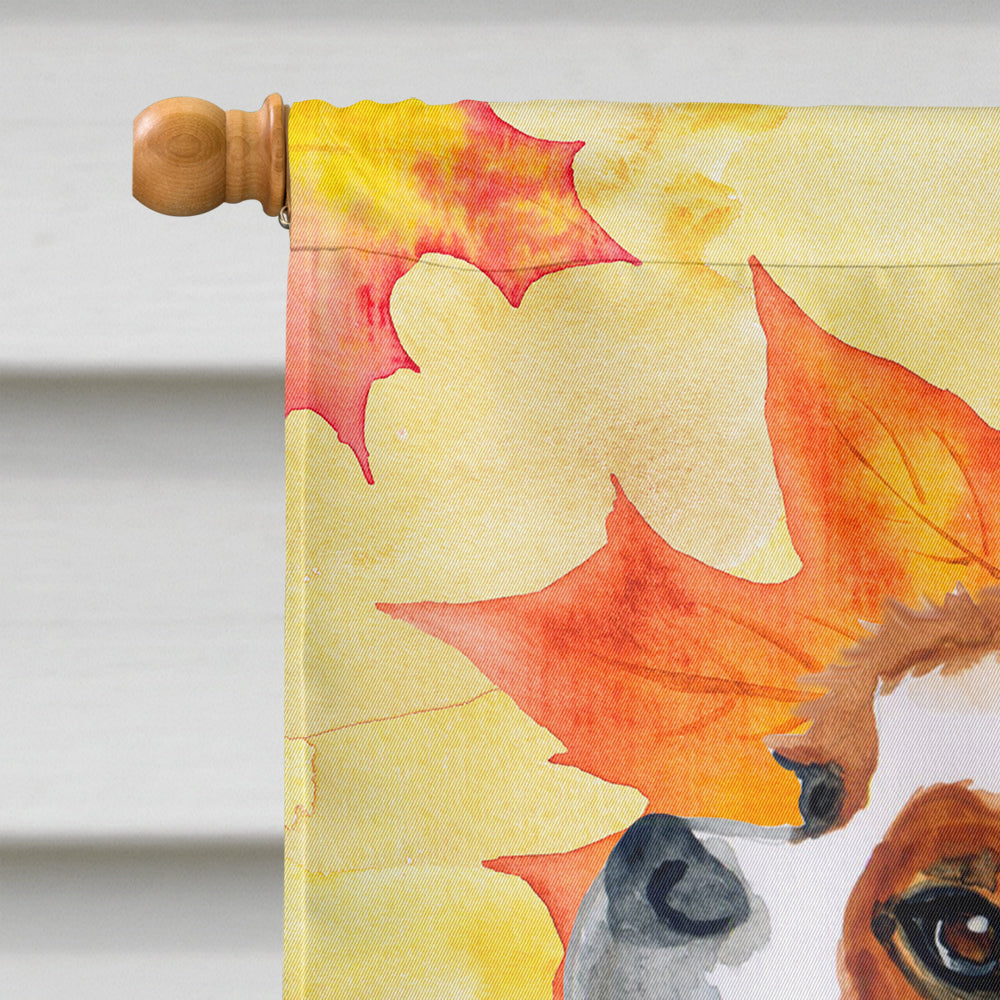 Cavalier Spaniel Fall Flag Canvas House Size BB9924CHF  the-store.com.