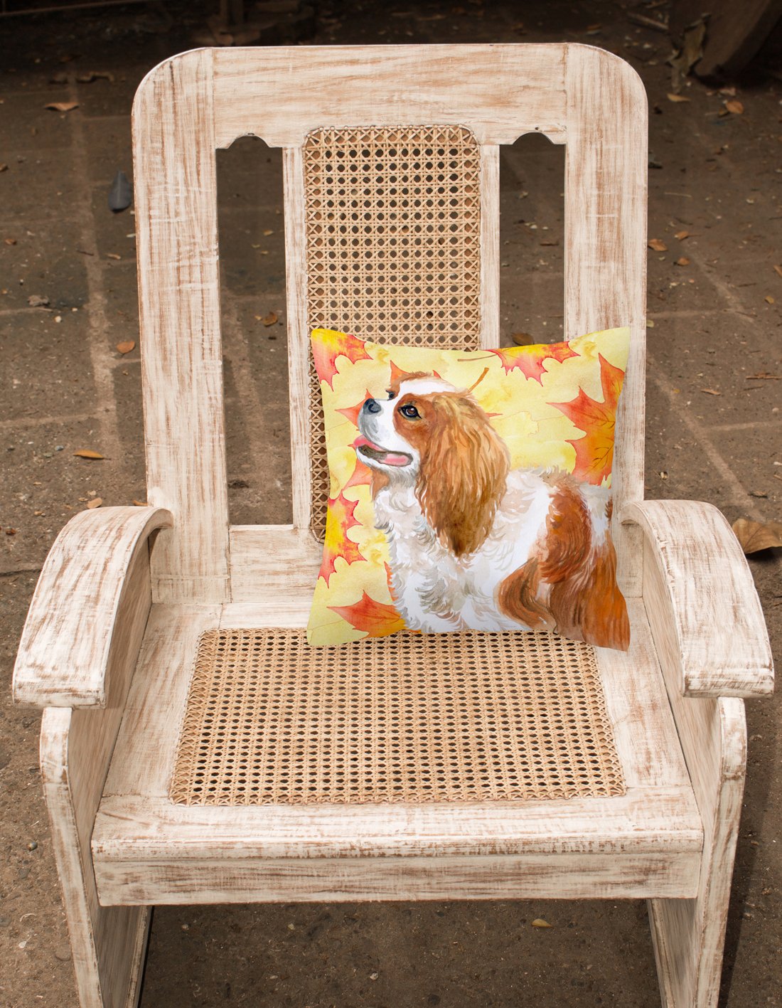 Cavalier Spaniel Fall Fabric Decorative Pillow BB9924PW1818 by Caroline's Treasures