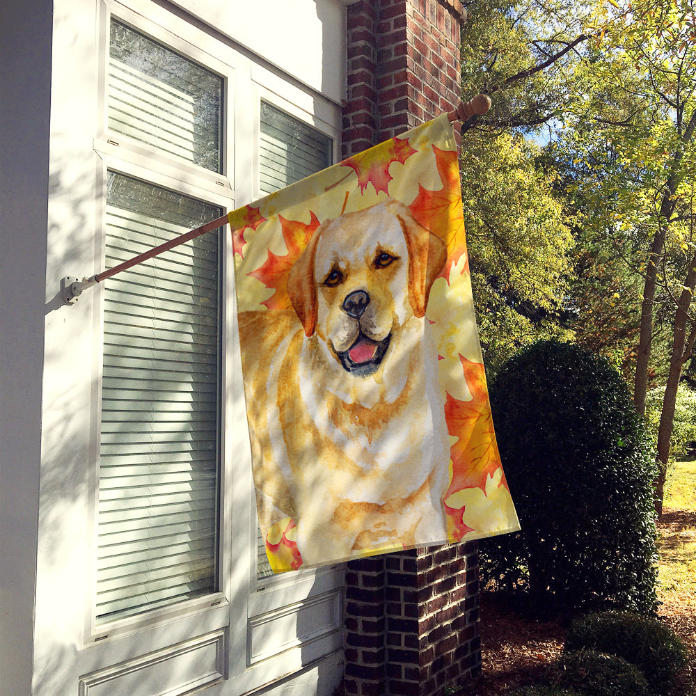 Golden Retriever Fall Flag Canvas House Size BB9925CHF  the-store.com.