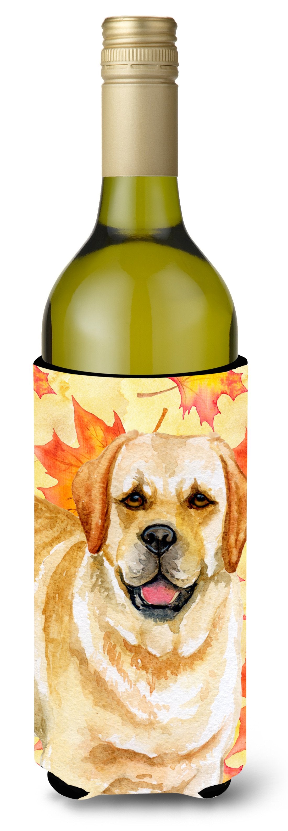 Golden Retriever Fall Wine Bottle Beverge Insulator Hugger BB9925LITERK by Caroline&#39;s Treasures