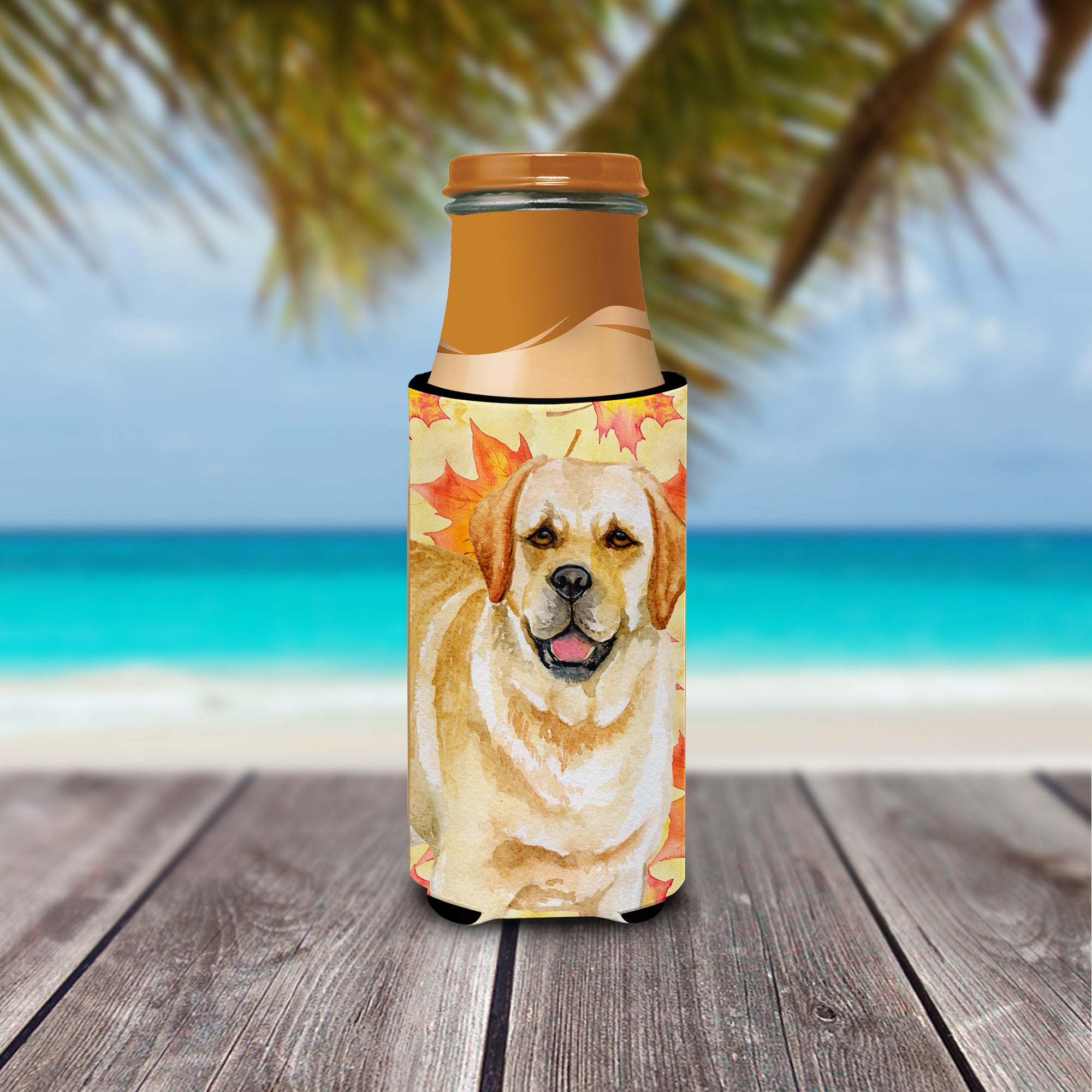 Golden Retriever Fall  Ultra Hugger for slim cans BB9925MUK  the-store.com.