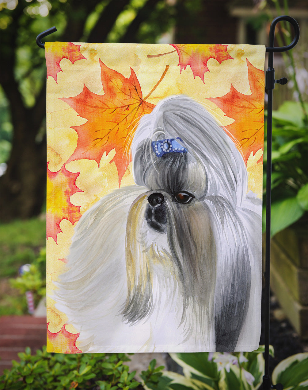 Shih Tzu Fall Flag Garden Size BB9927GF  the-store.com.