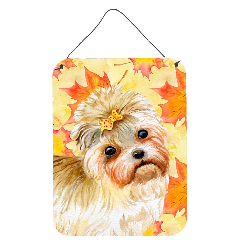 Morkie Fall Wall or Door Hanging Prints BB9929DS1216 by Caroline's Treasures