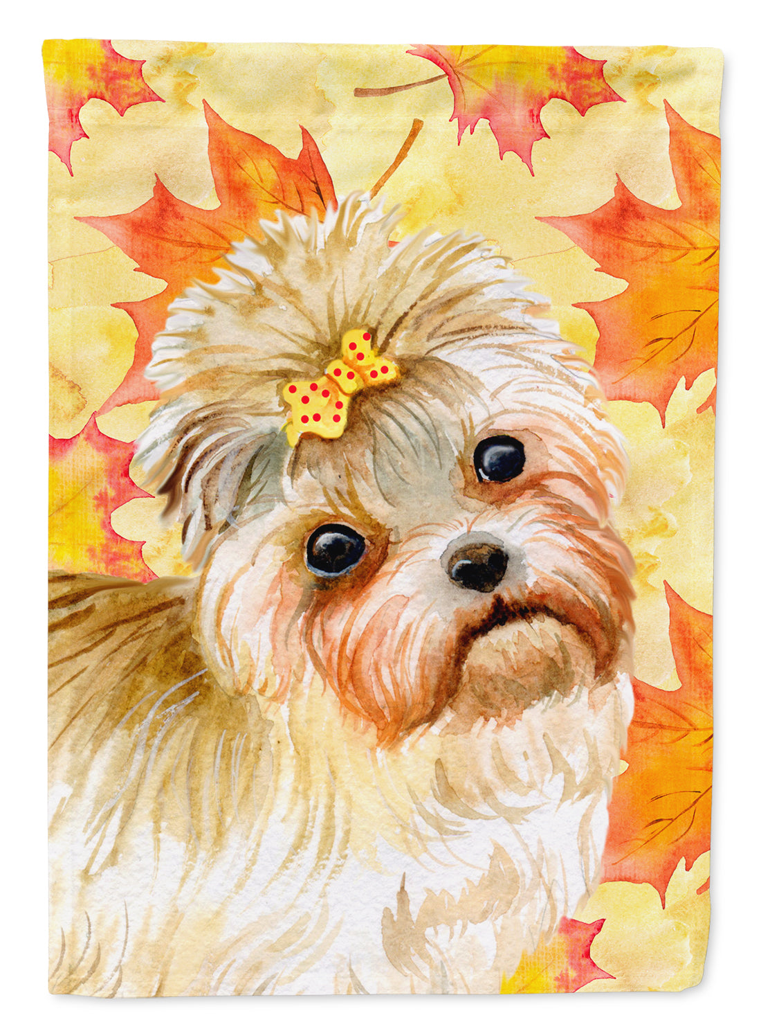 Morkie Fall Flag Garden Size BB9929GF  the-store.com.