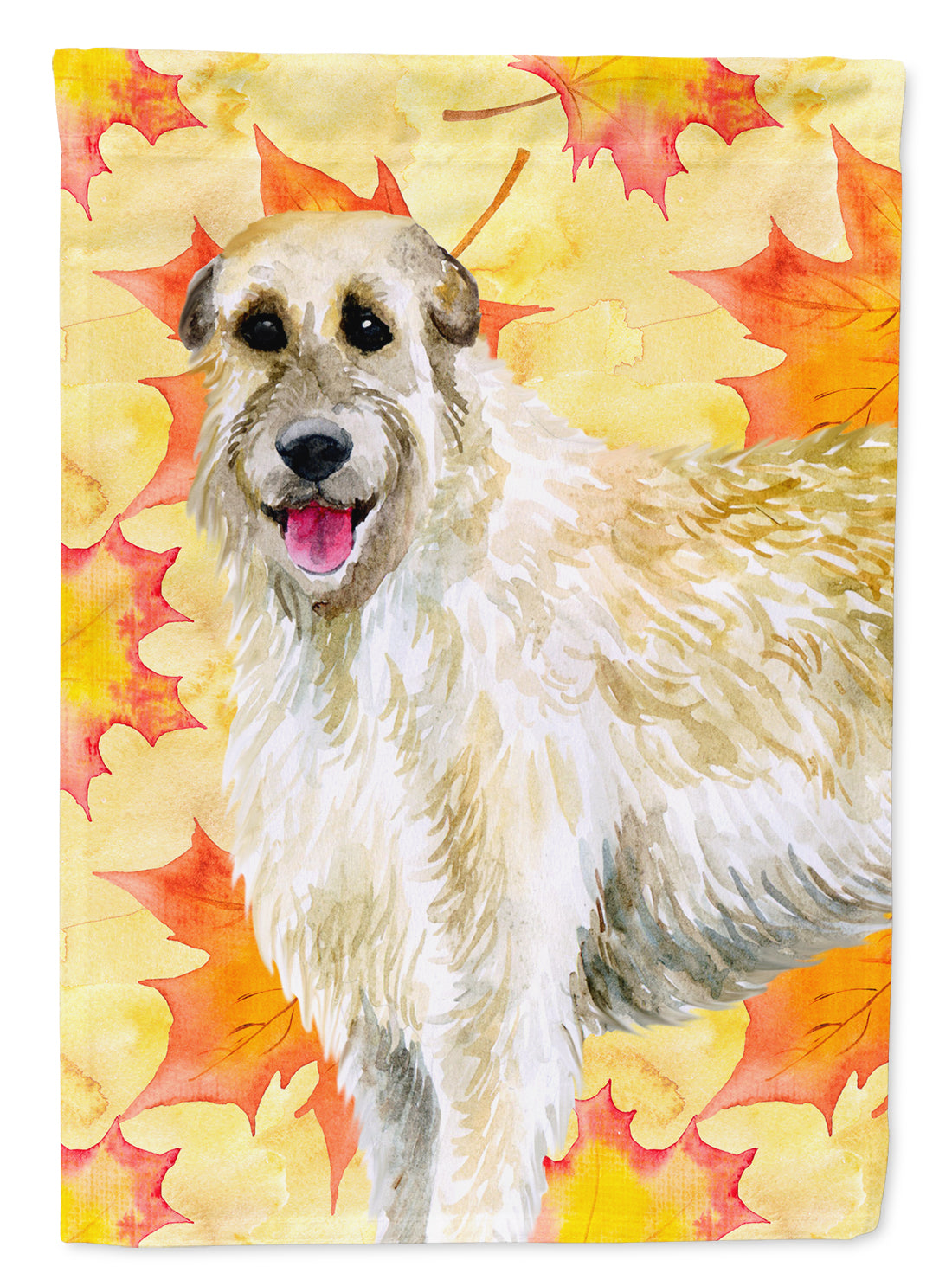 Irish Wolfhound Fall Flag Canvas House Size BB9931CHF  the-store.com.