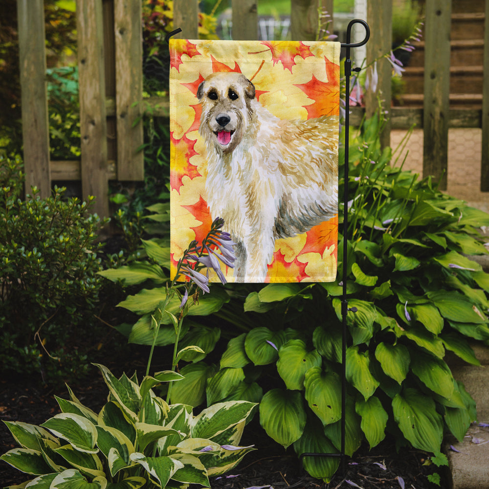 Irish Wolfhound Fall Flag Garden Size BB9931GF  the-store.com.