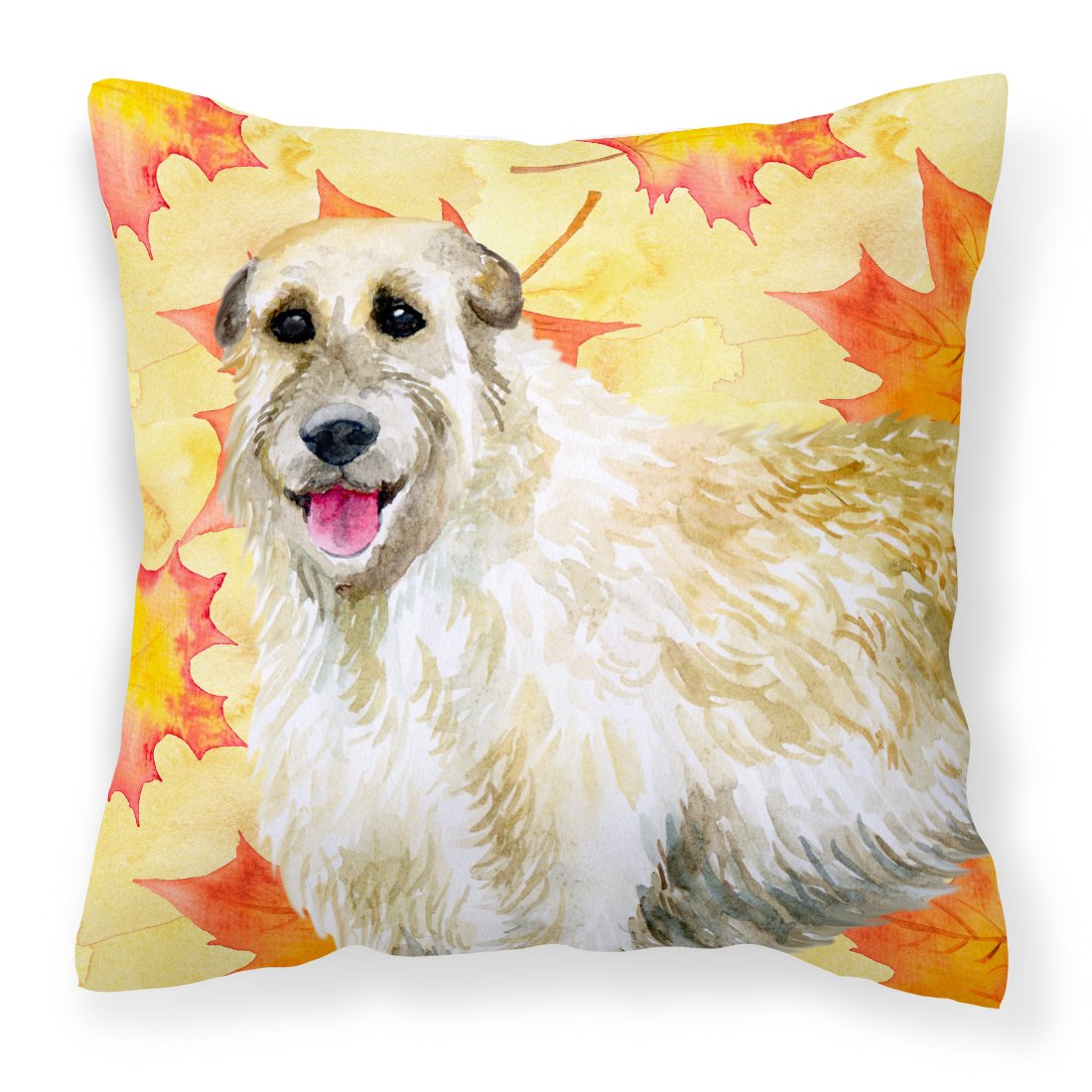 Irish Wolfhound Fall Fabric Decorative Pillow BB9931PW1818 by Caroline's Treasures