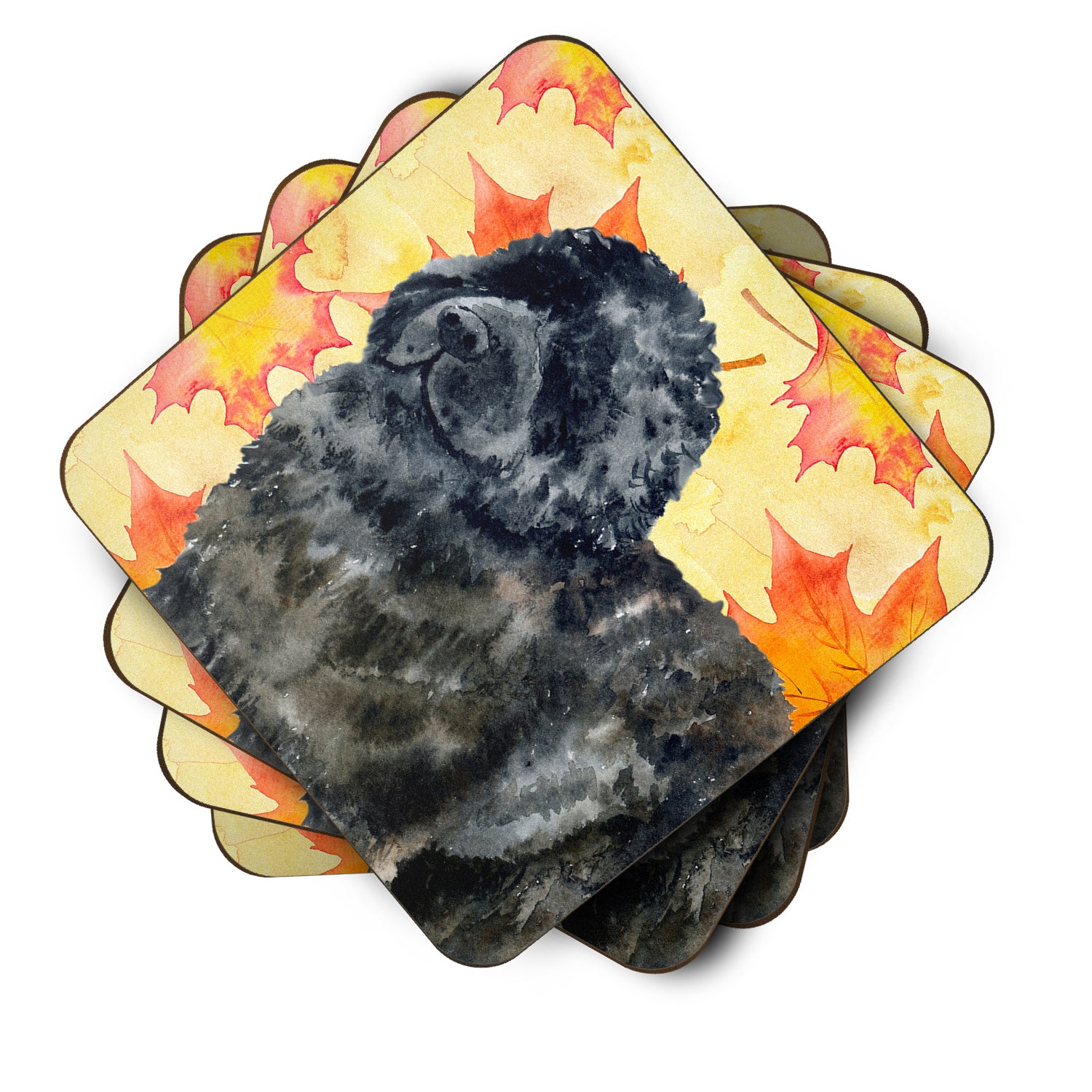 Newfoundland Fall Foam Coaster Set of 4 BB9932FC - the-store.com