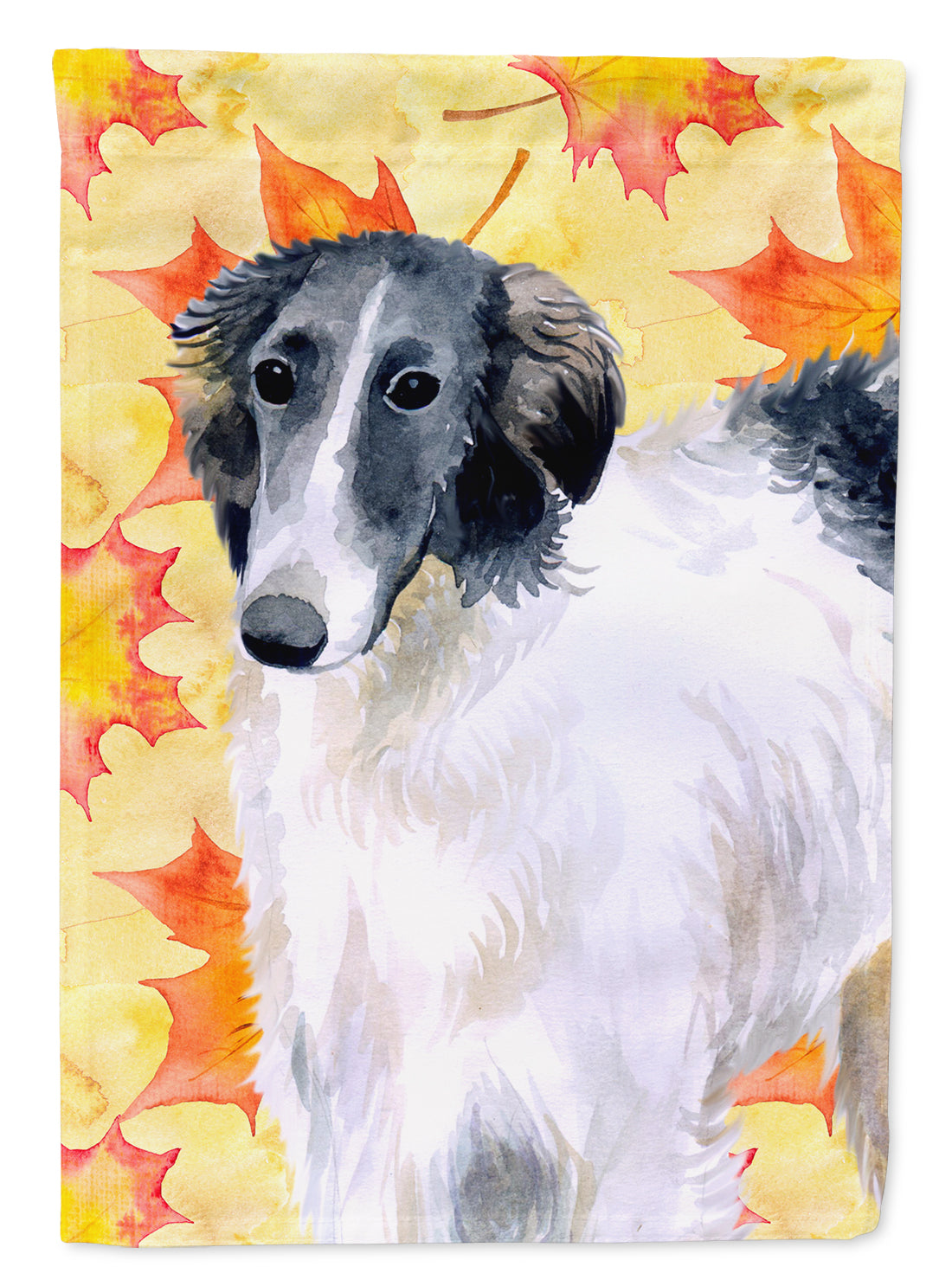 Borzoi Fall Flag Canvas House Size BB9933CHF  the-store.com.