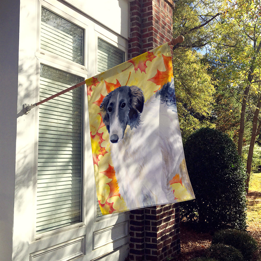 Borzoi Fall Flag Canvas House Size BB9933CHF  the-store.com.