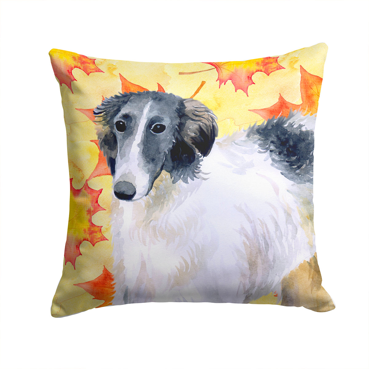 Borzoi Fall Fabric Decorative Pillow BB9933PW1414 - the-store.com