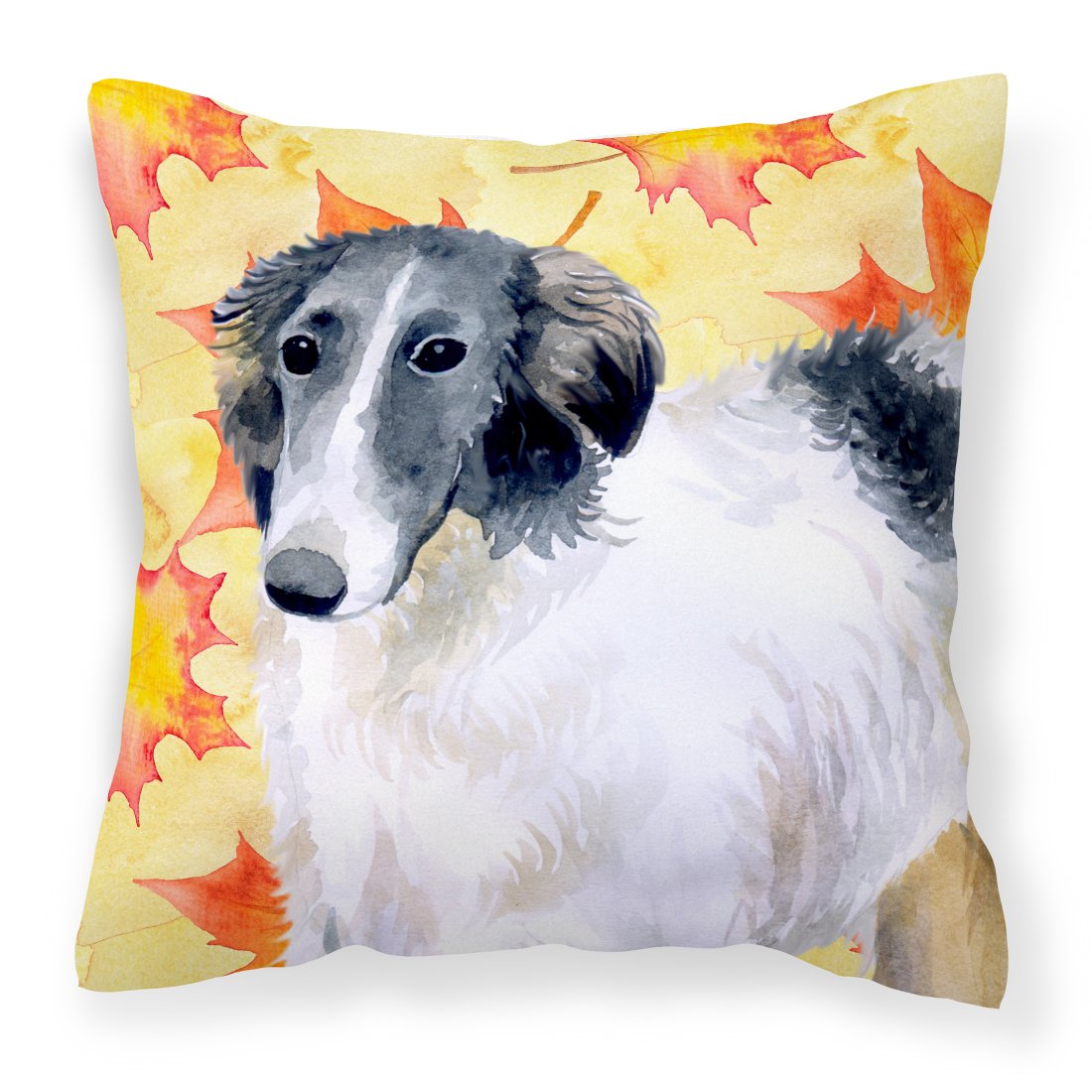 Borzoi Fall Fabric Decorative Pillow BB9933PW1818 by Caroline's Treasures