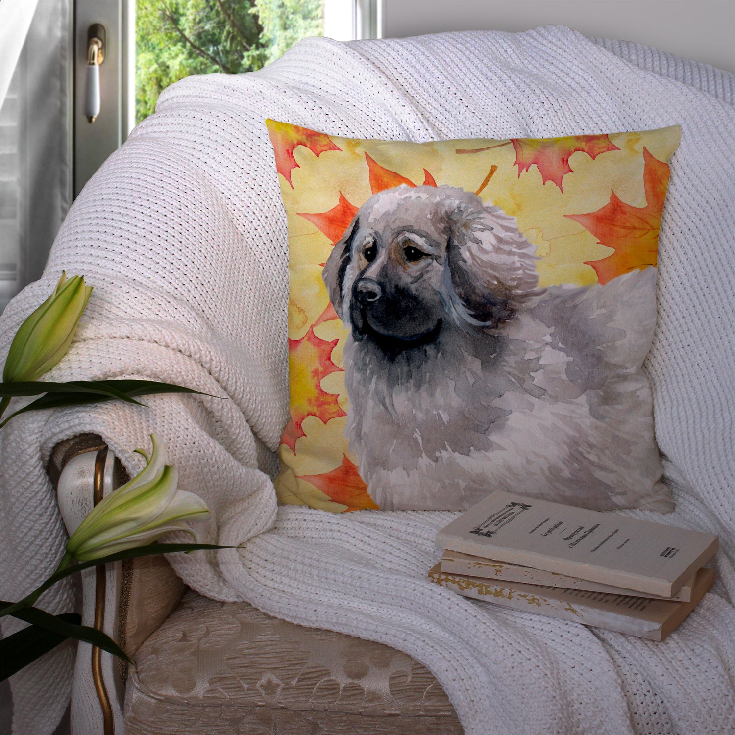 Moscow Watchdog Fall Fabric Decorative Pillow BB9934PW1414 - the-store.com