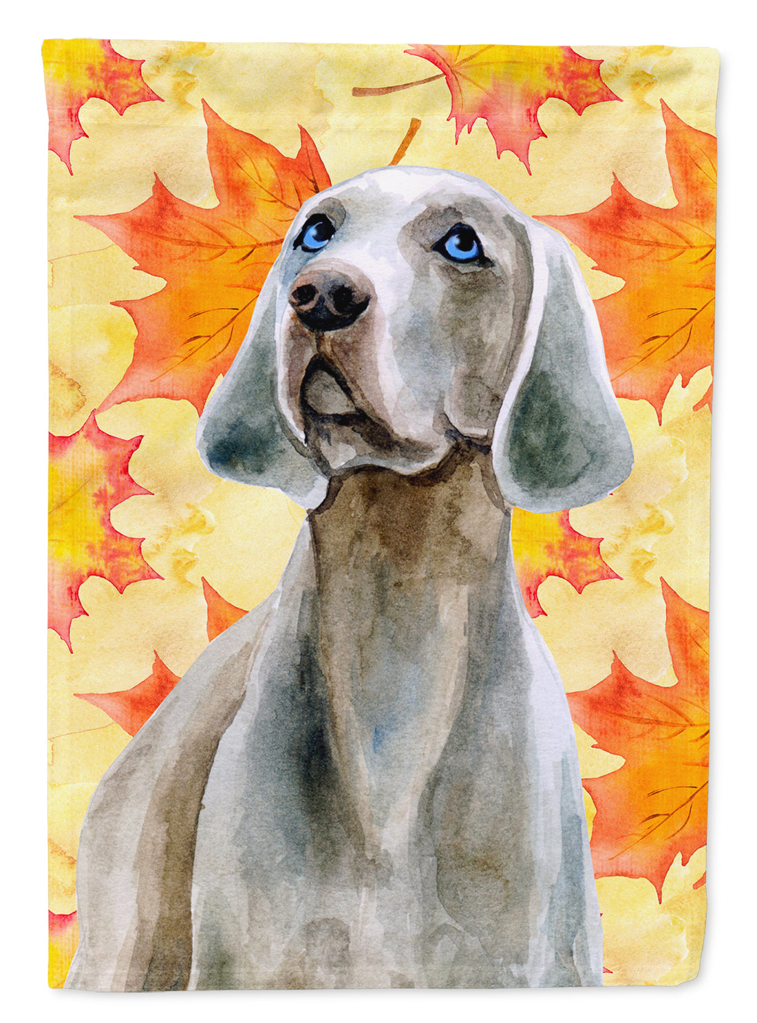 Weimaraner Fall Flag Canvas House Size BB9935CHF  the-store.com.