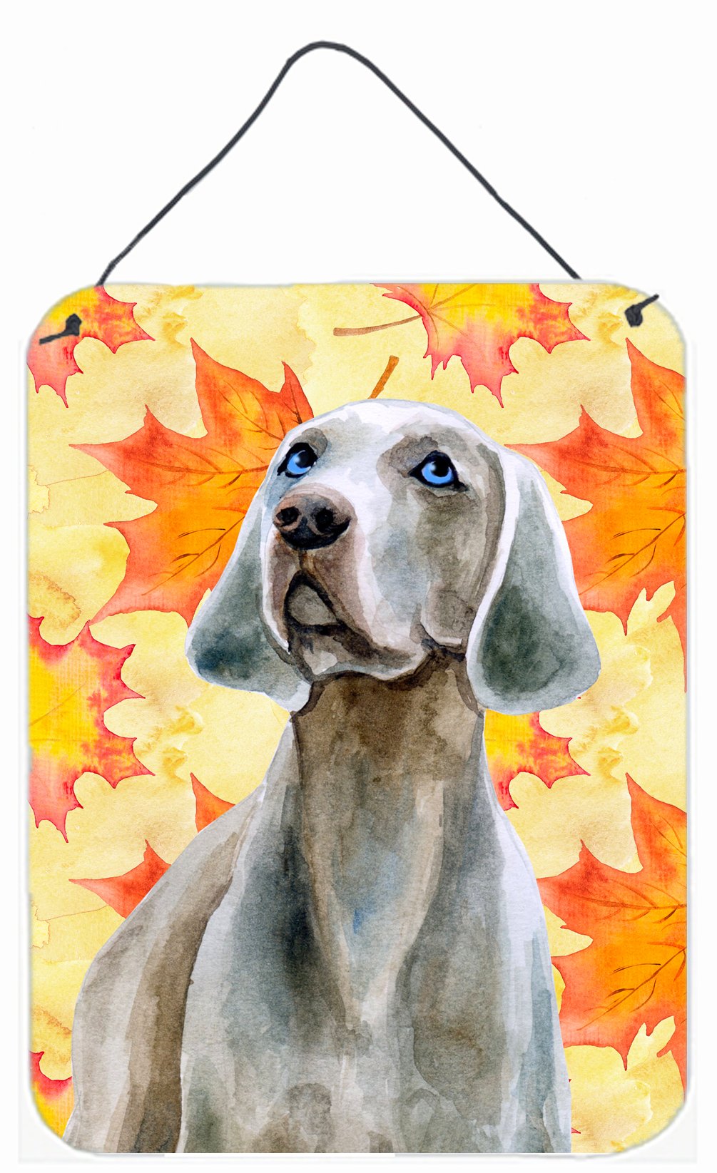 Weimaraner Fall Wall or Door Hanging Prints BB9935DS1216 by Caroline's Treasures