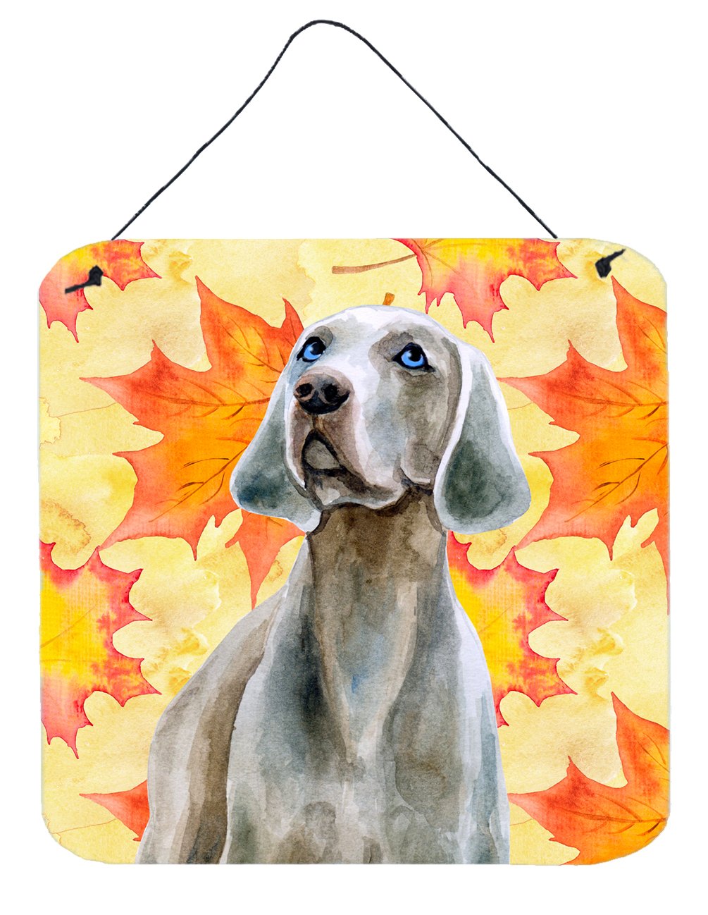 Weimaraner Fall Wall or Door Hanging Prints BB9935DS66 by Caroline's Treasures