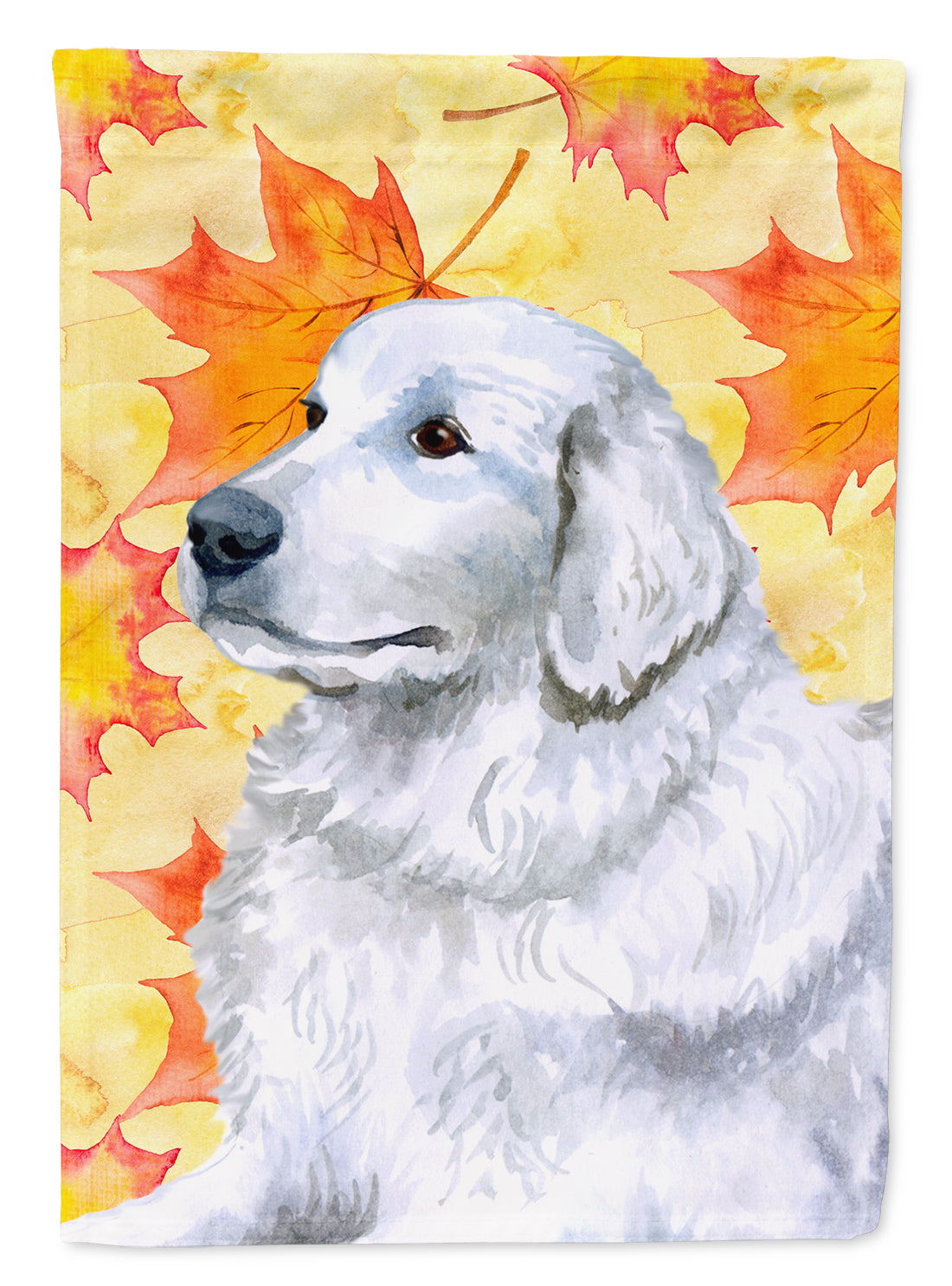 Maremma Sheepdog Fall Flag Canvas House Size BB9936CHF  the-store.com.