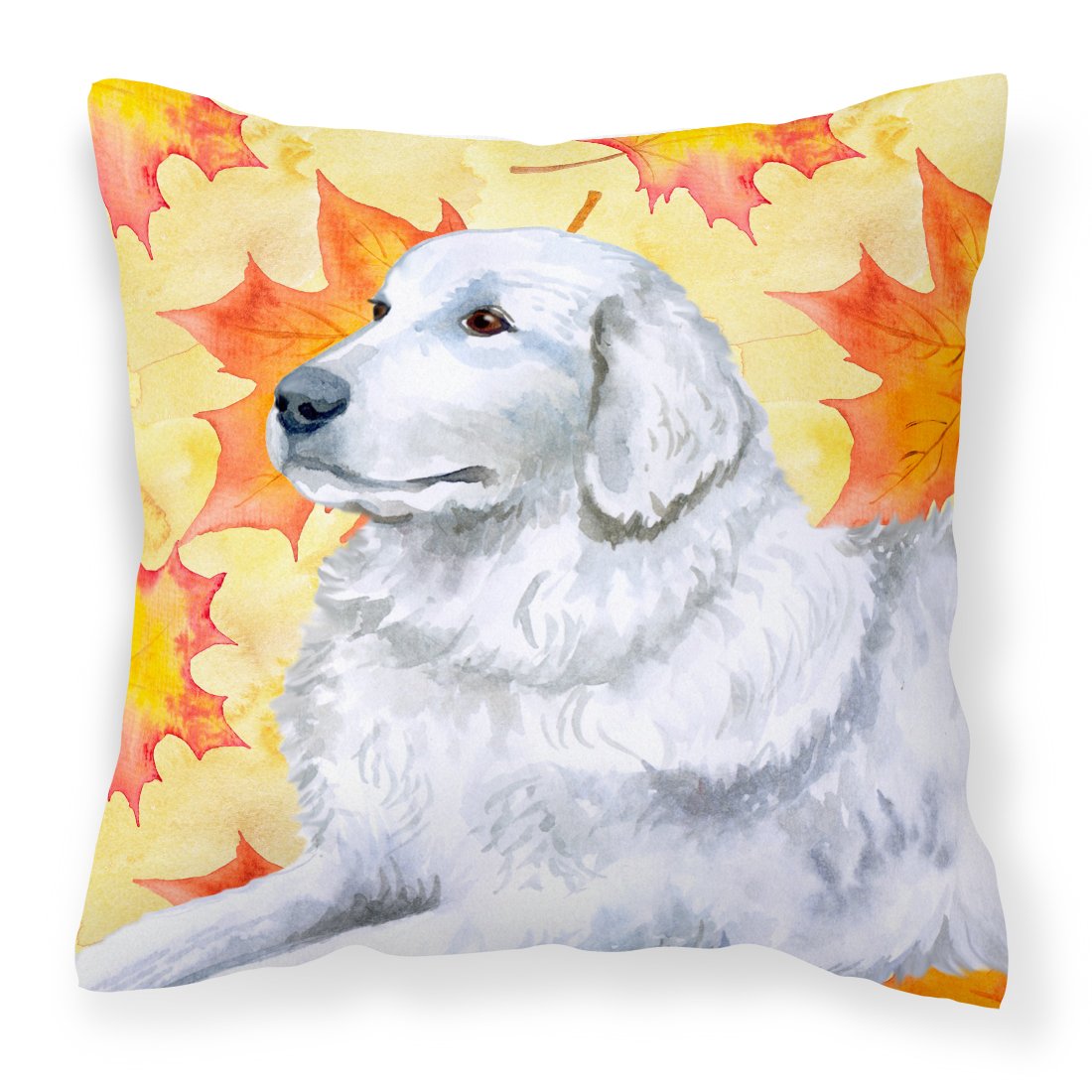 Maremma Sheepdog Fall Fabric Decorative Pillow BB9936PW1818 by Caroline's Treasures