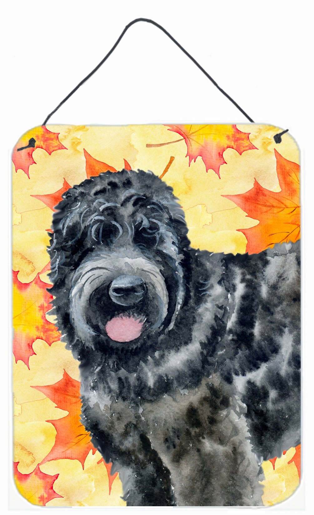 Black Russian Terrier Fall Wall or Door Hanging Prints BB9938DS1216 by Caroline's Treasures