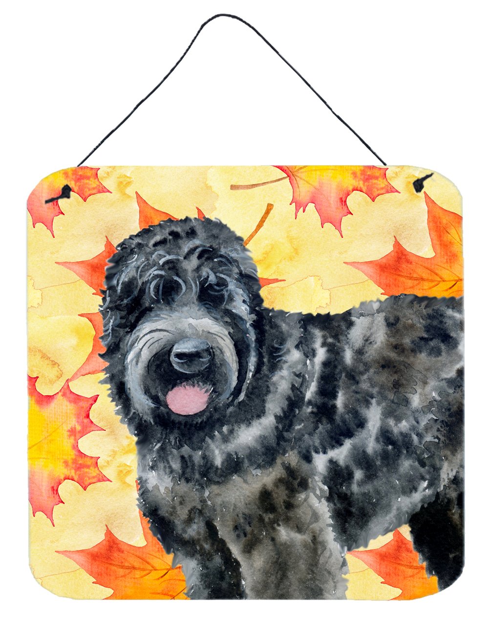 Black Russian Terrier Fall Wall or Door Hanging Prints BB9938DS66 by Caroline's Treasures