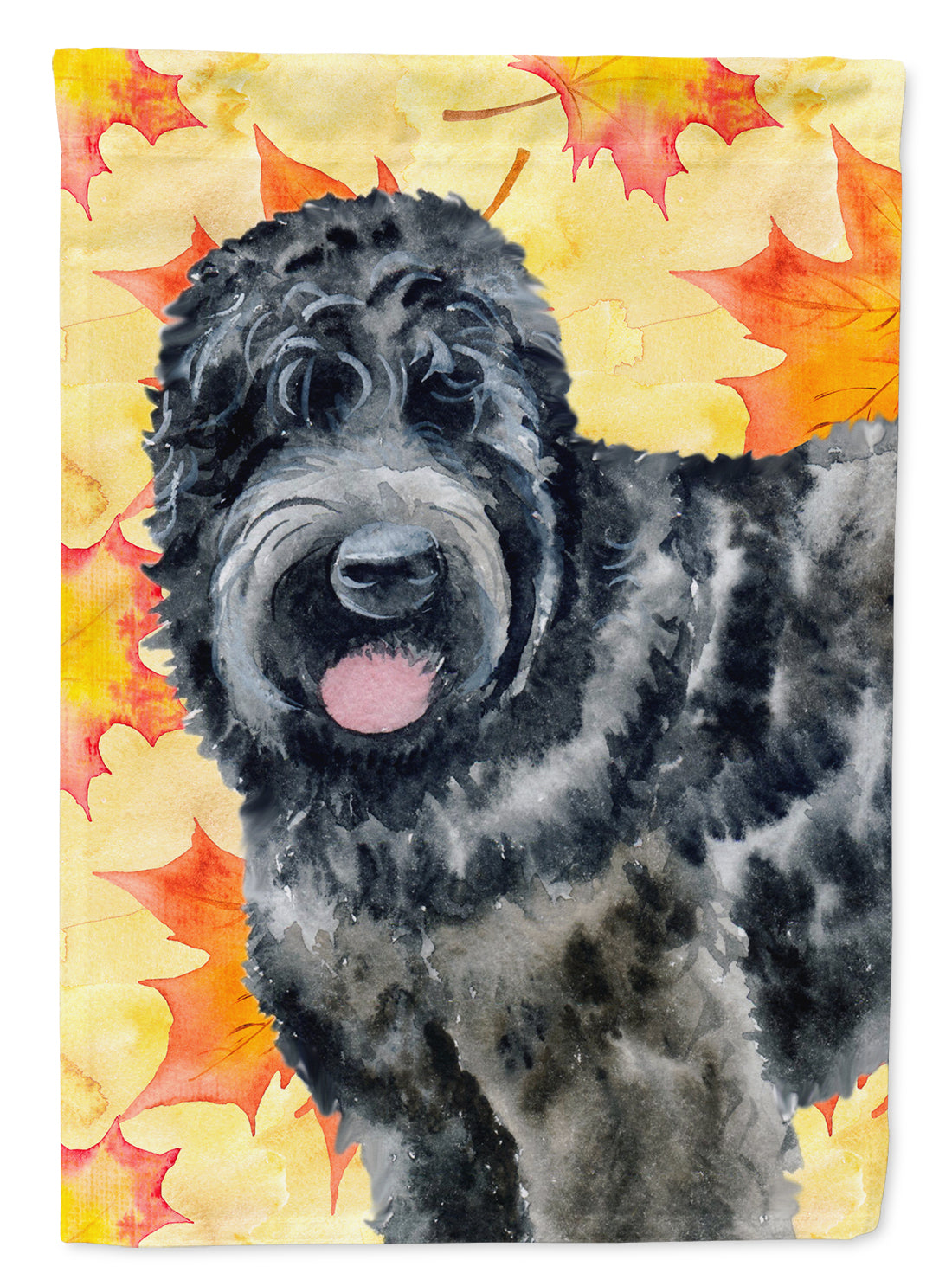 Black Russian Terrier Fall Flag Garden Size BB9938GF  the-store.com.