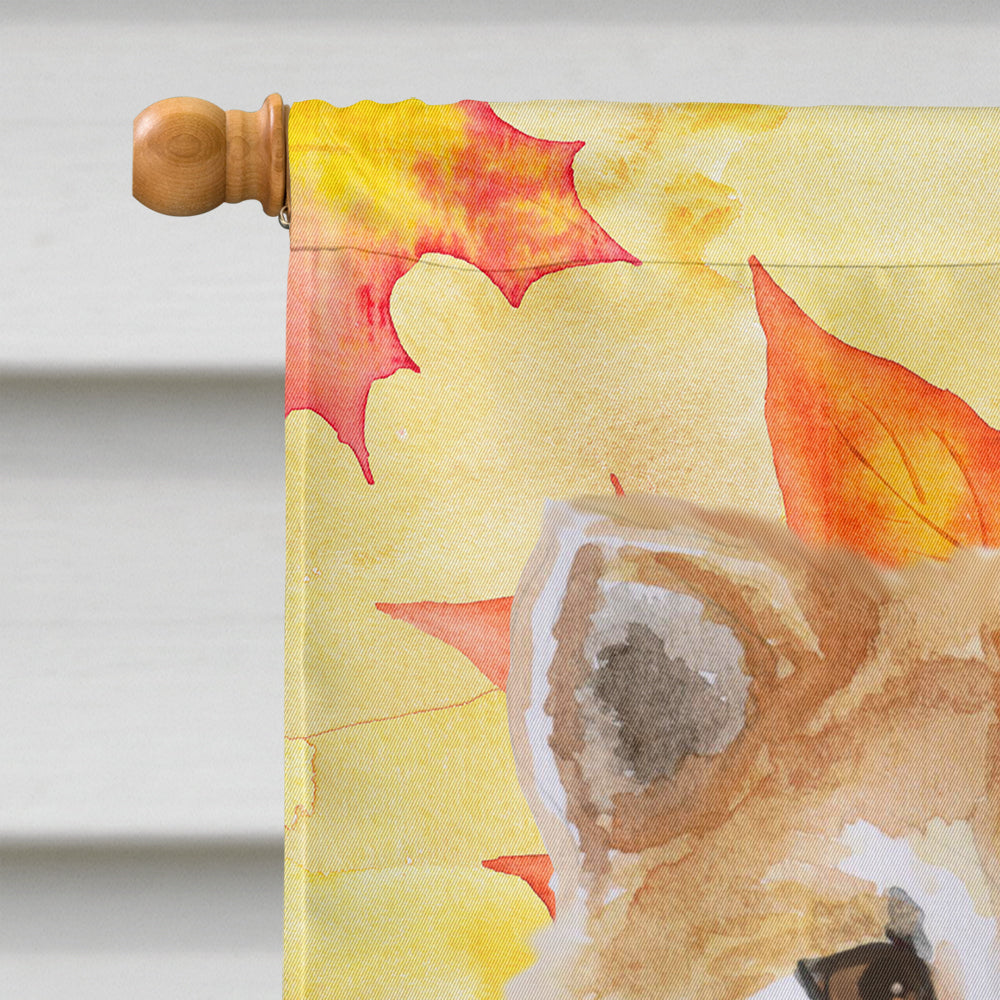 Shiba Inu Fall Flag Canvas House Size BB9939CHF  the-store.com.