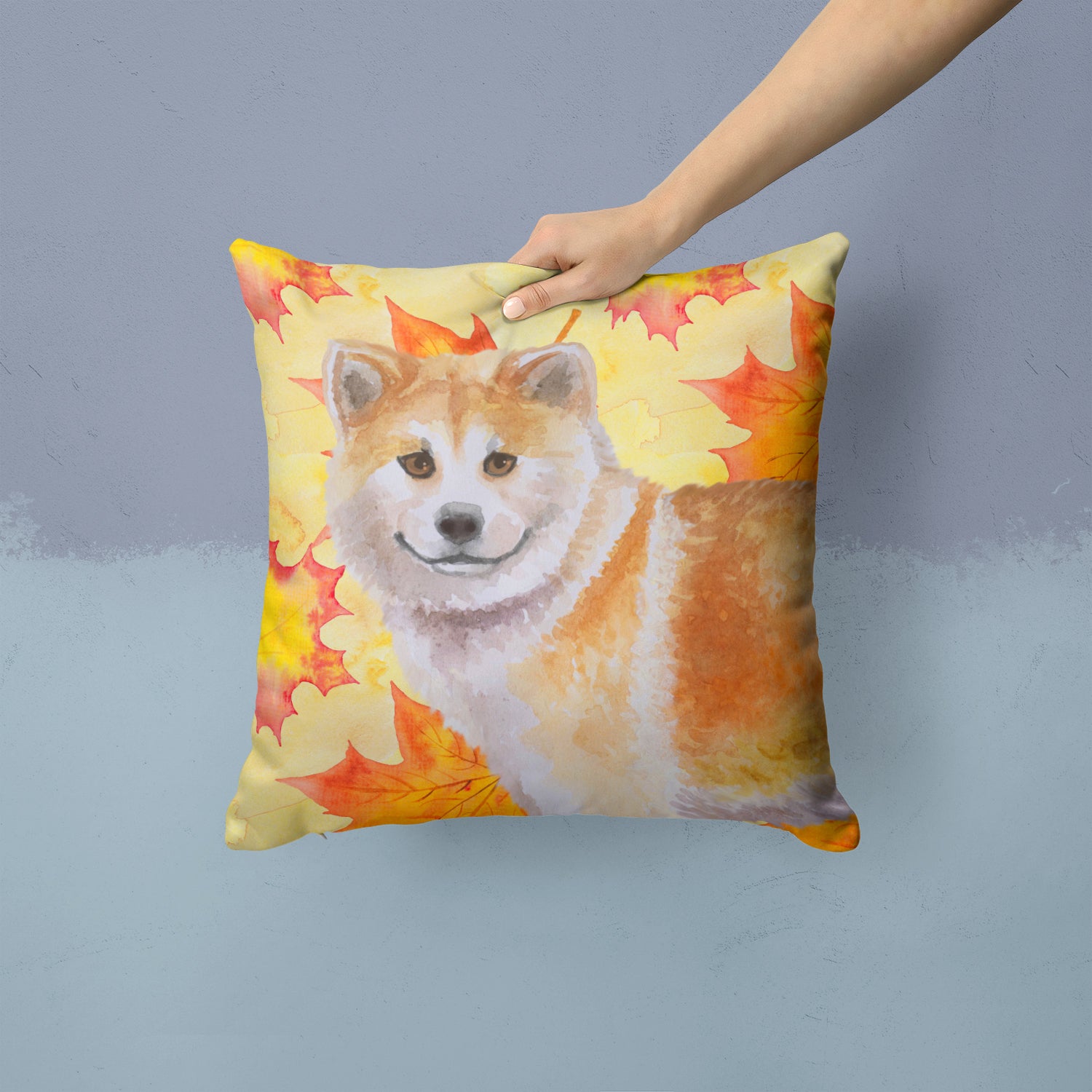 Shiba Inu Fall Fabric Decorative Pillow BB9939PW1414 - the-store.com