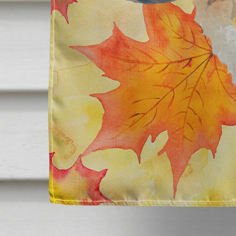 Saint Bernard Fall Flag Canvas House Size BB9940CHF  the-store.com.