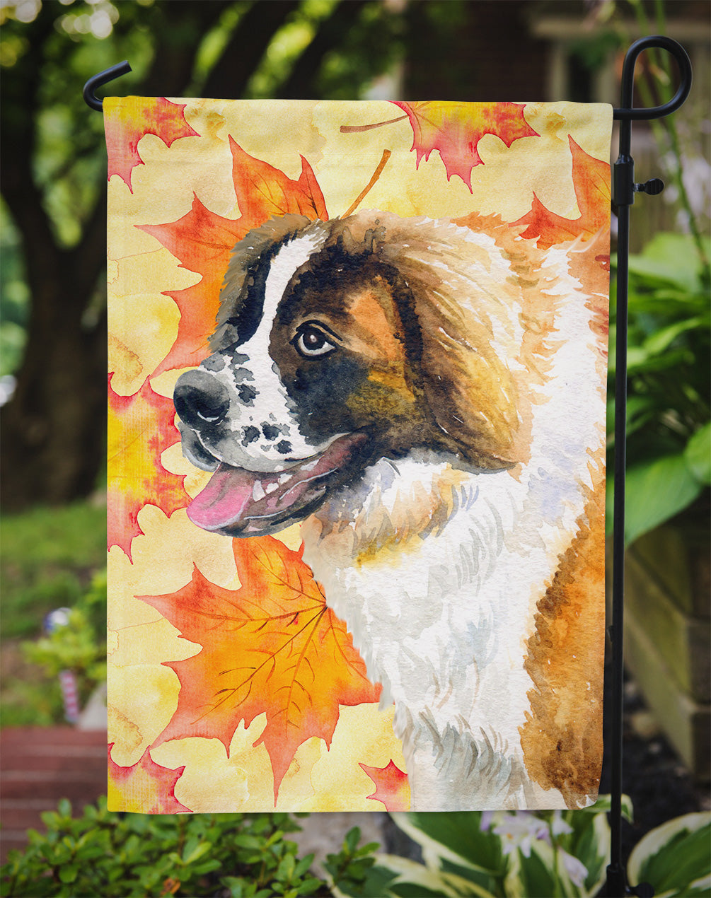 Saint Bernard Fall Flag Garden Size BB9940GF  the-store.com.