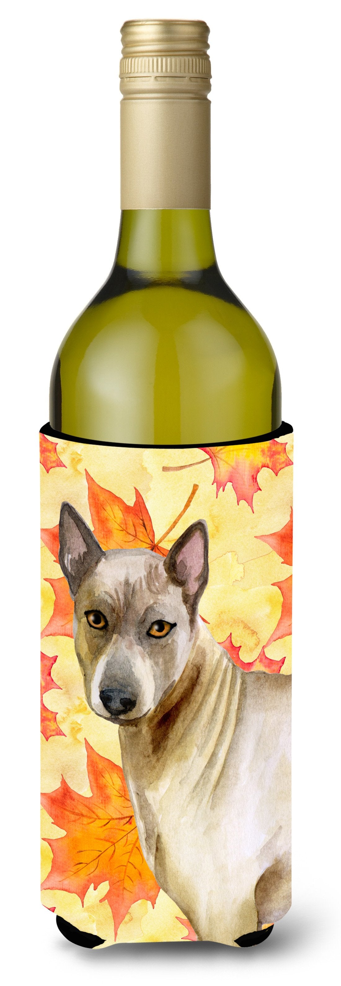 Thai Ridgeback Fall Wine Bottle Beverge Insulator Hugger BB9941LITERK by Caroline's Treasures