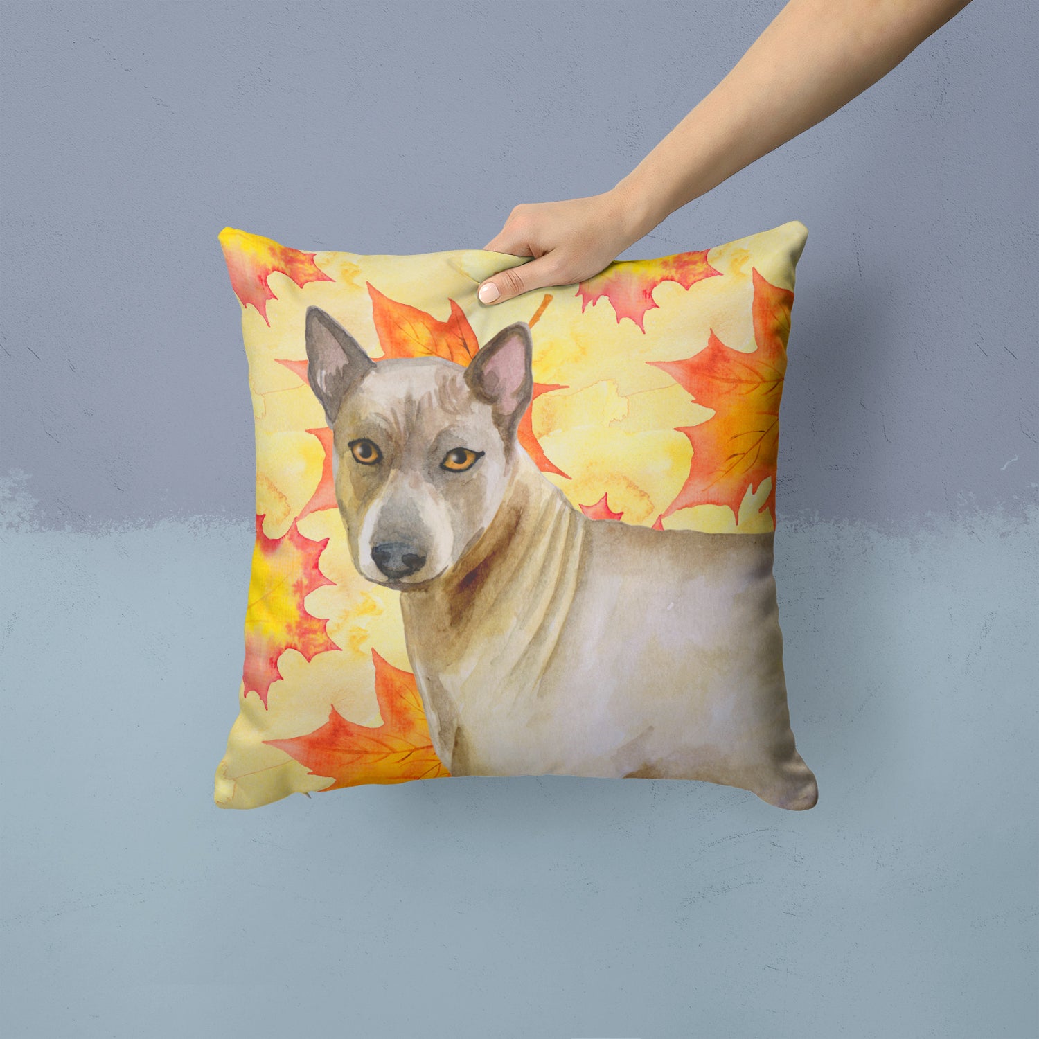 Thai Ridgeback Fall Fabric Decorative Pillow BB9941PW1414 - the-store.com