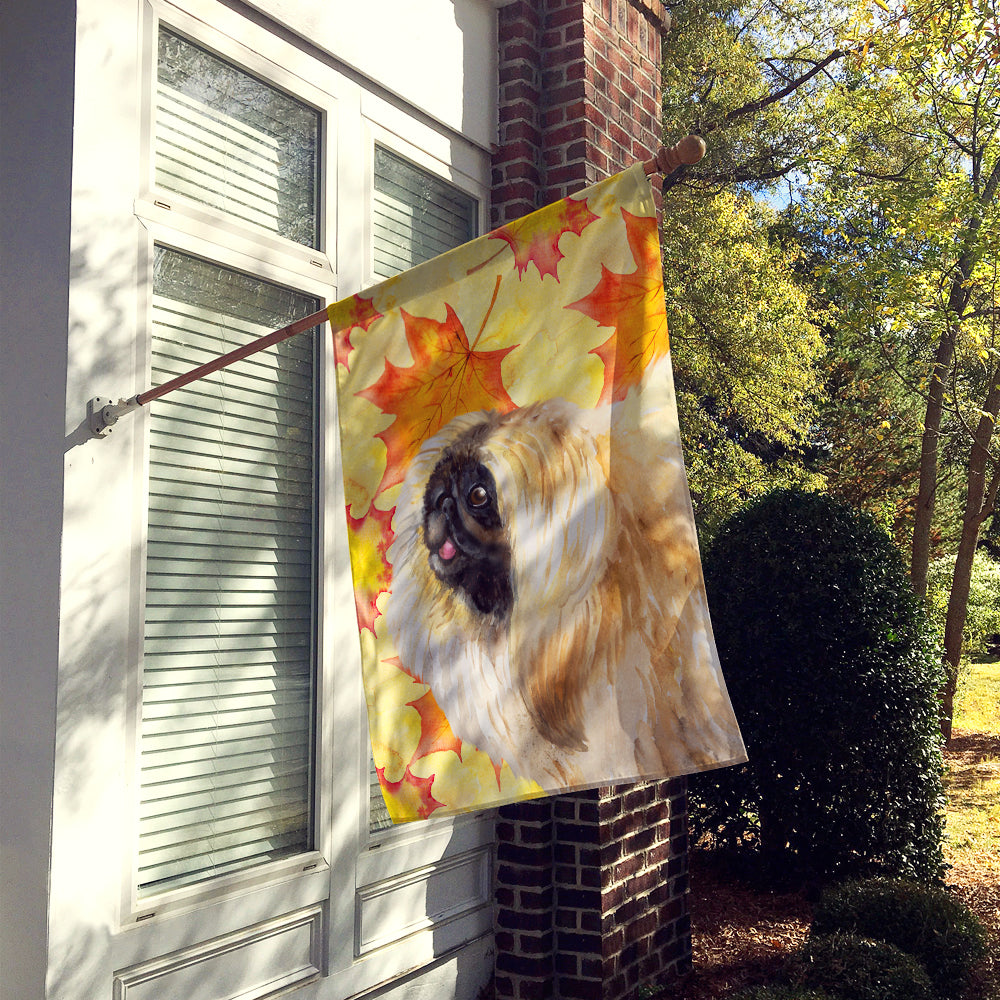 Pekingese Fall Flag Canvas House Size BB9942CHF  the-store.com.