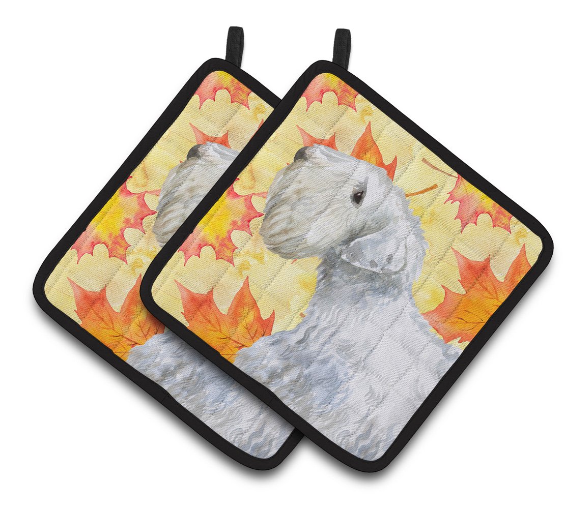 Sealyham Terrier Fall Pair of Pot Holders BB9945PTHD by Caroline&#39;s Treasures