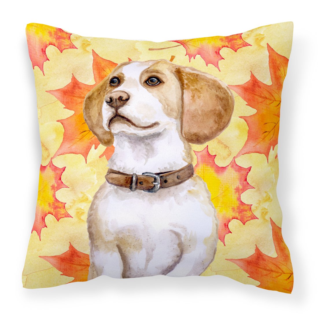 Beagle Fall Fabric Decorative Pillow BB9947PW1818 by Caroline's Treasures