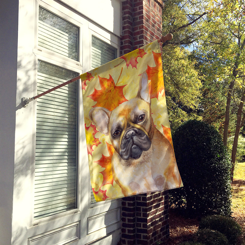 French Bulldog Fall Flag Canvas House Size BB9949CHF  the-store.com.