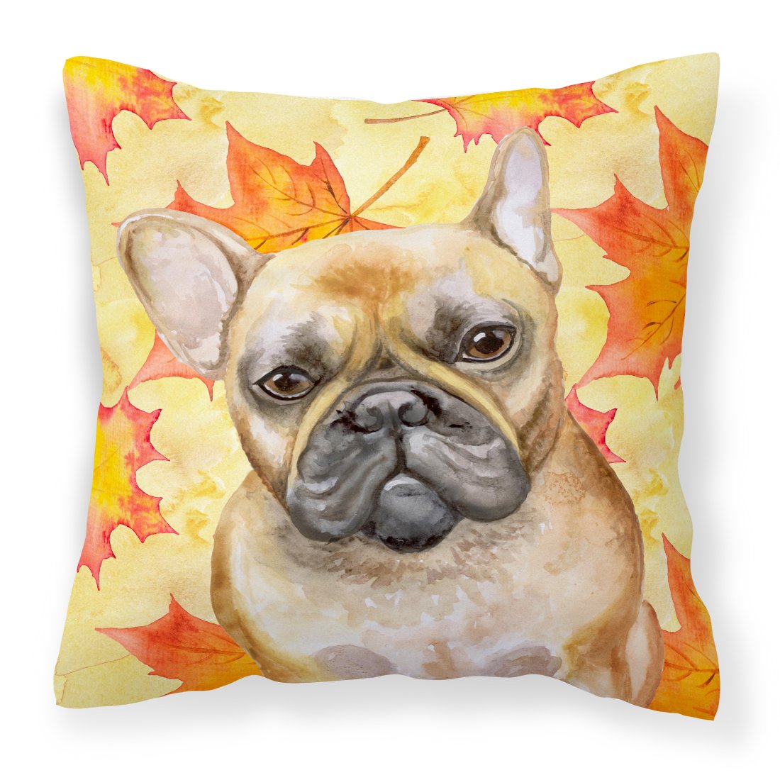 French Bulldog Fall Fabric Decorative Pillow BB9949PW1818 by Caroline's Treasures