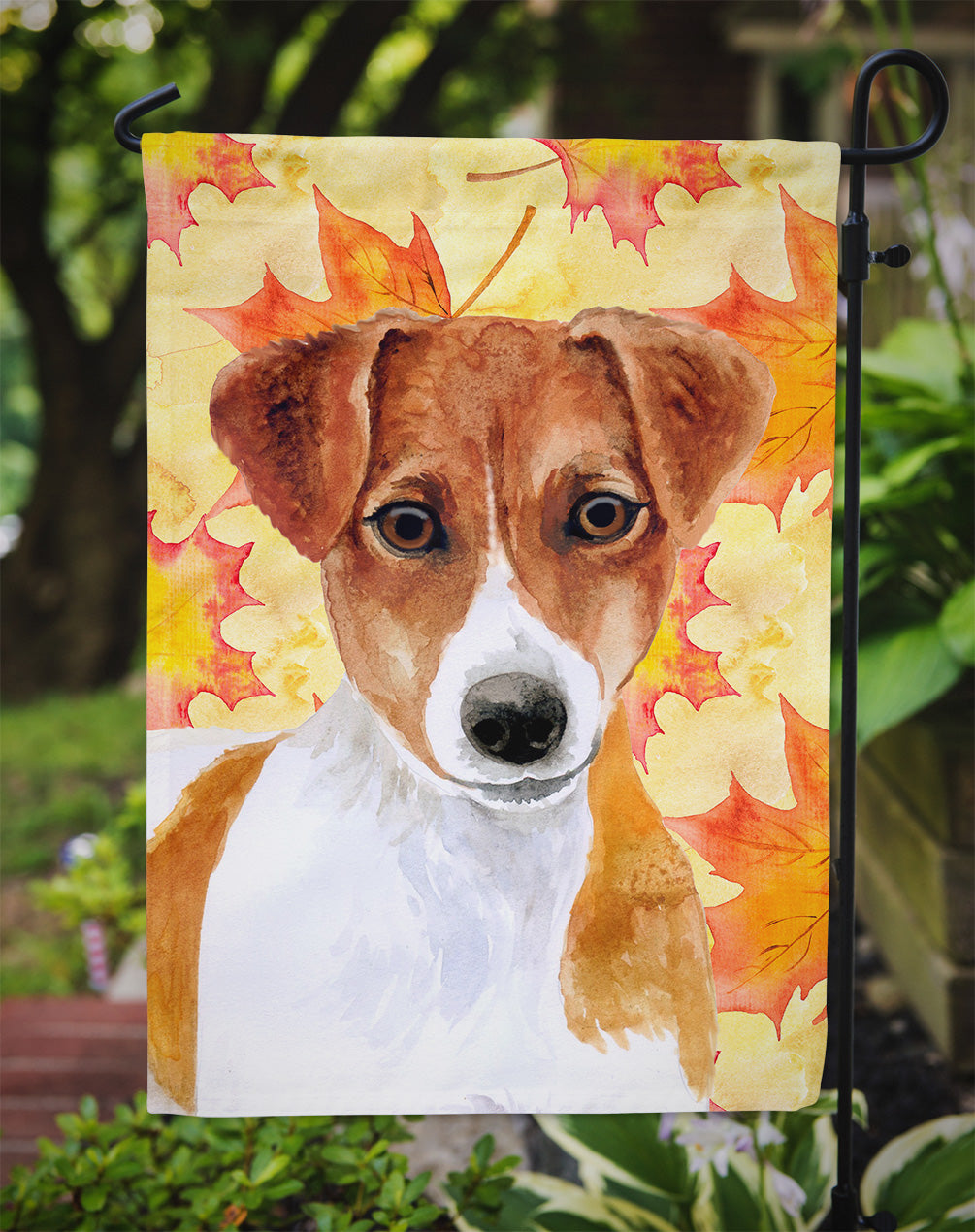 Jack Russell Terrier Fall Flag Garden Size BB9950GF  the-store.com.