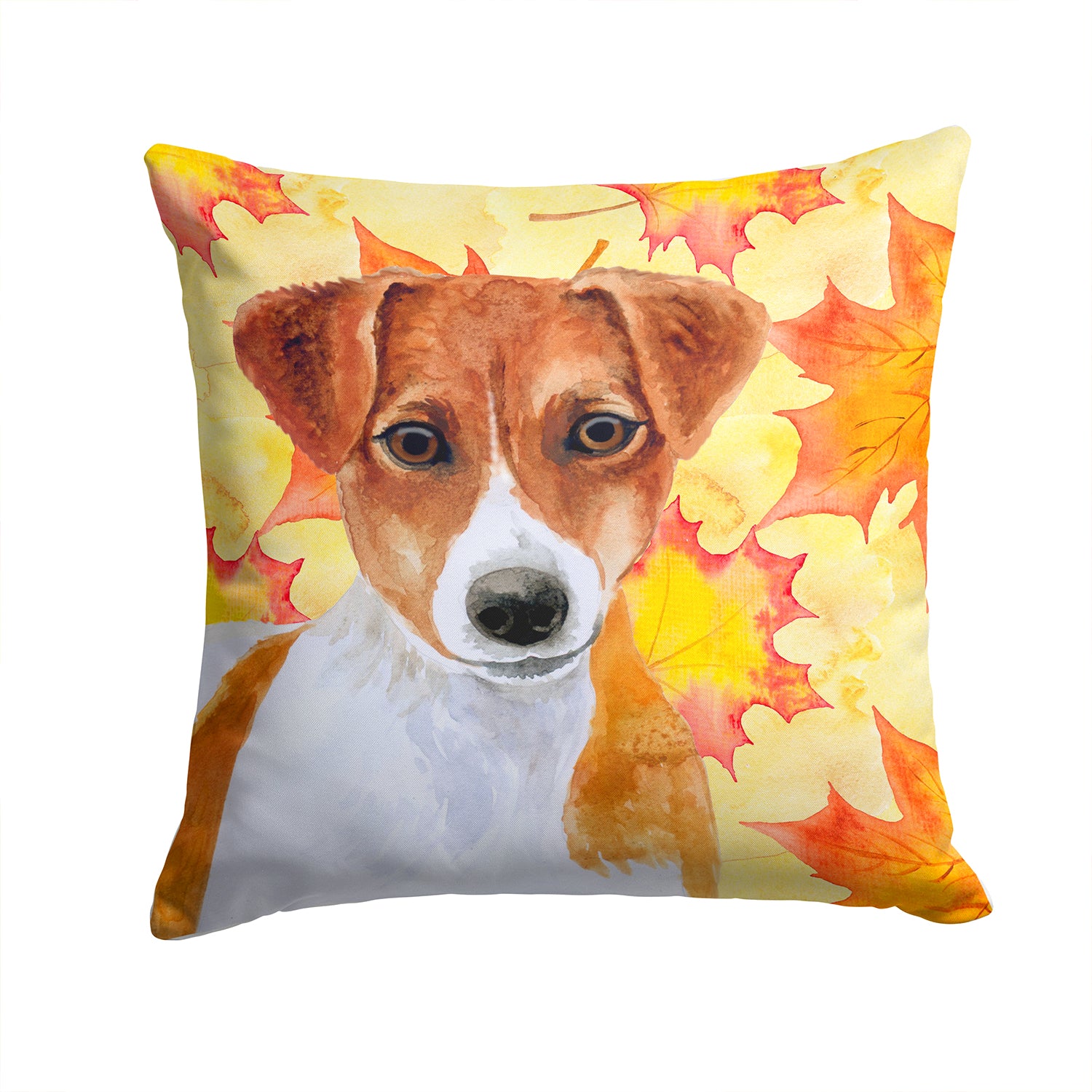 Jack Russell Terrier Fall Fabric Decorative Pillow BB9950PW1414 - the-store.com