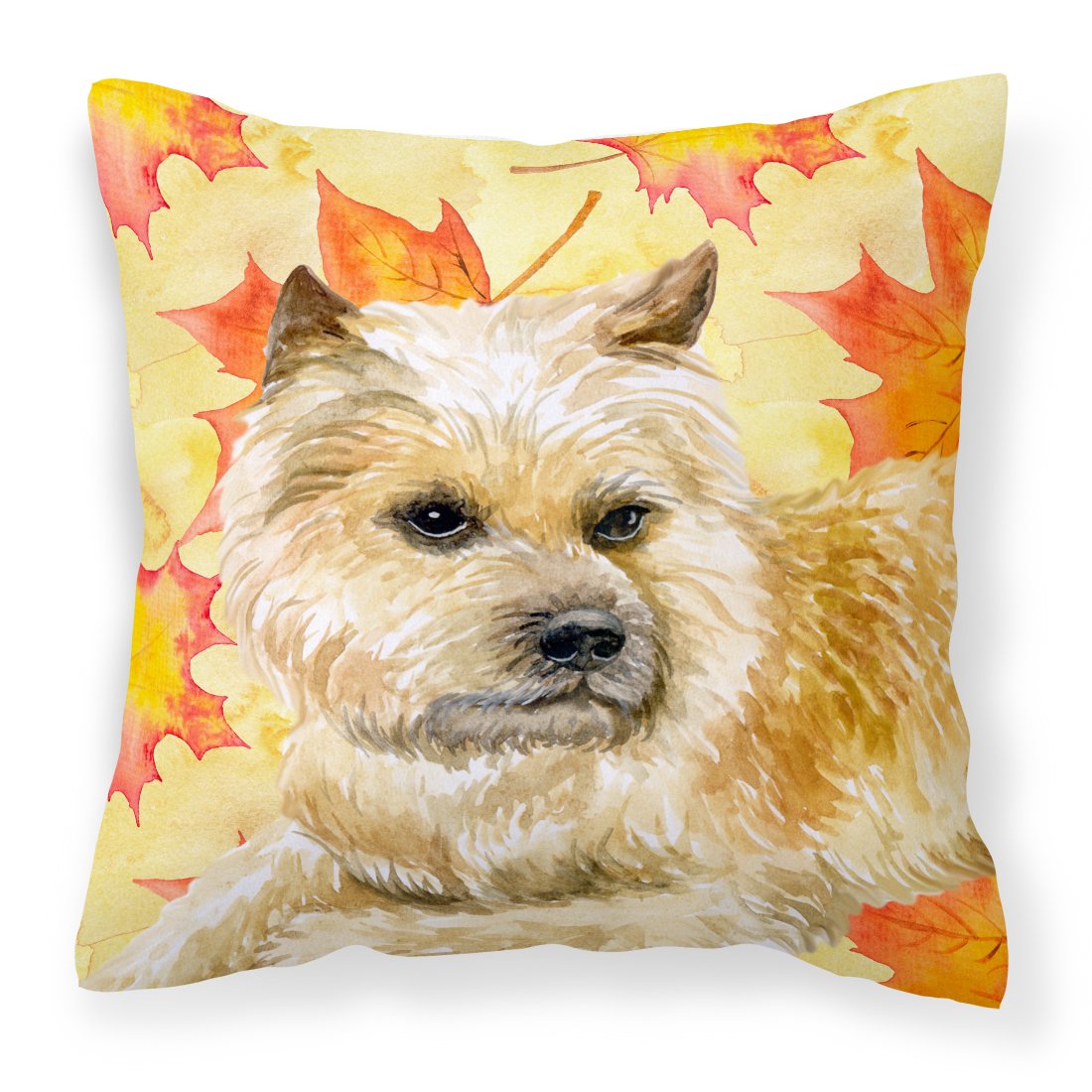 Cairn Terrier Fall Fabric Decorative Pillow BB9951PW1818 by Caroline's Treasures