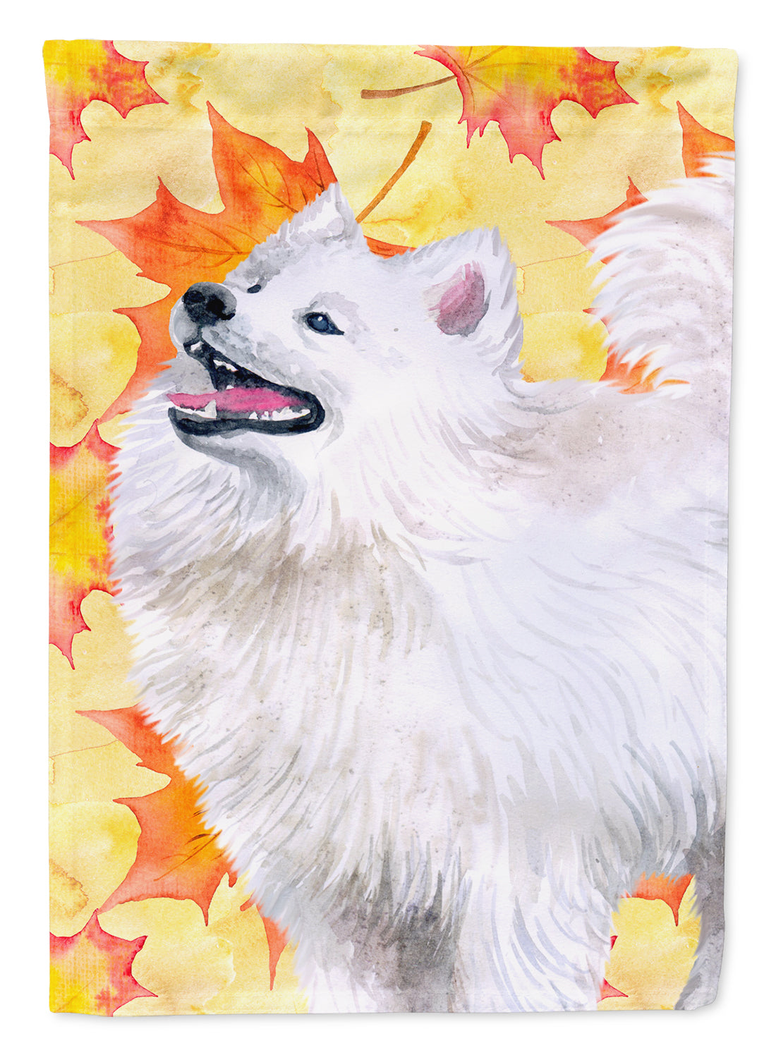 Samoyed Fall Flag Garden Size BB9952GF  the-store.com.