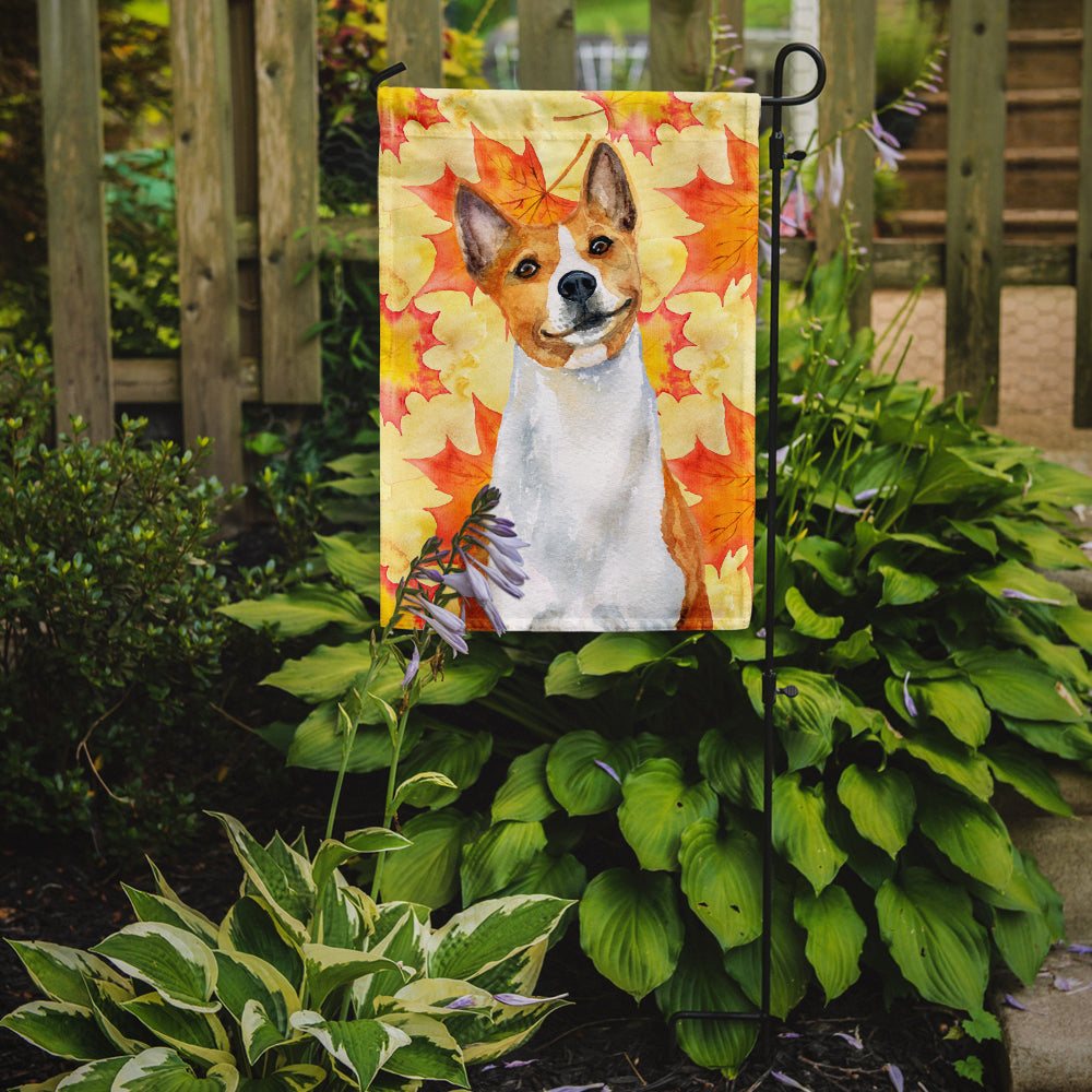 Basenji Fall Flag Garden Size BB9953GF  the-store.com.