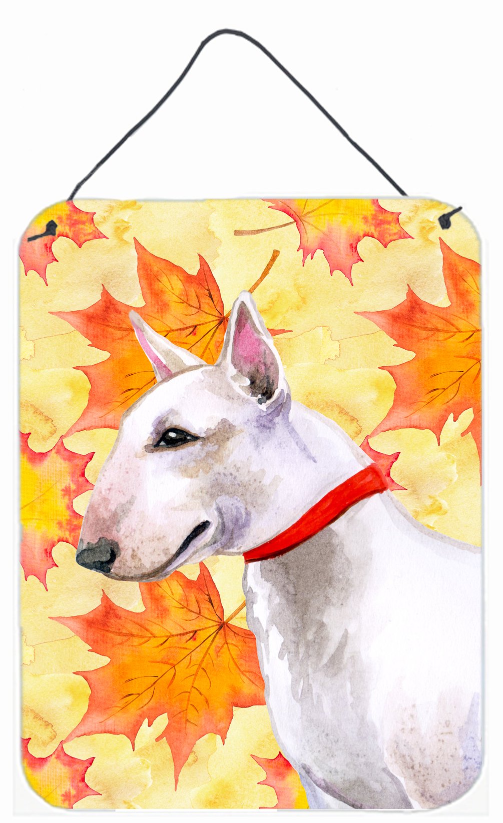 Bull Terrier Fall Wall or Door Hanging Prints BB9954DS1216 by Caroline's Treasures