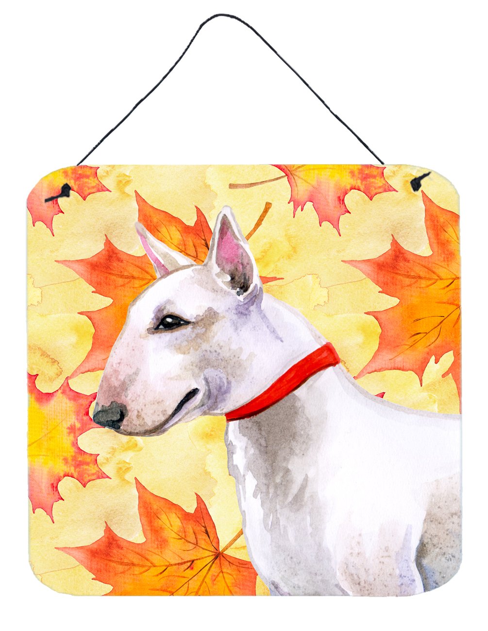 Bull Terrier Fall Wall or Door Hanging Prints BB9954DS66 by Caroline's Treasures