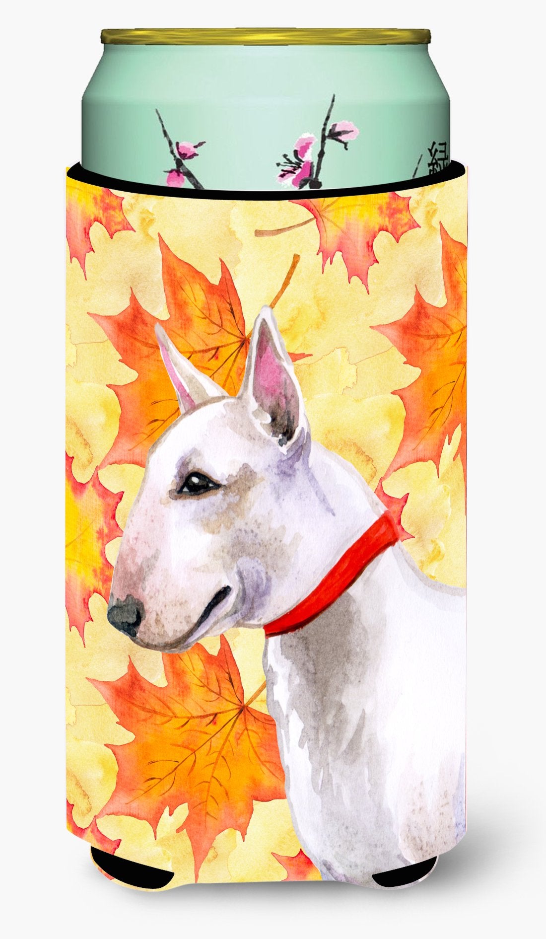 Bull Terrier Fall Tall Boy Beverage Insulator Hugger BB9954TBC by Caroline's Treasures