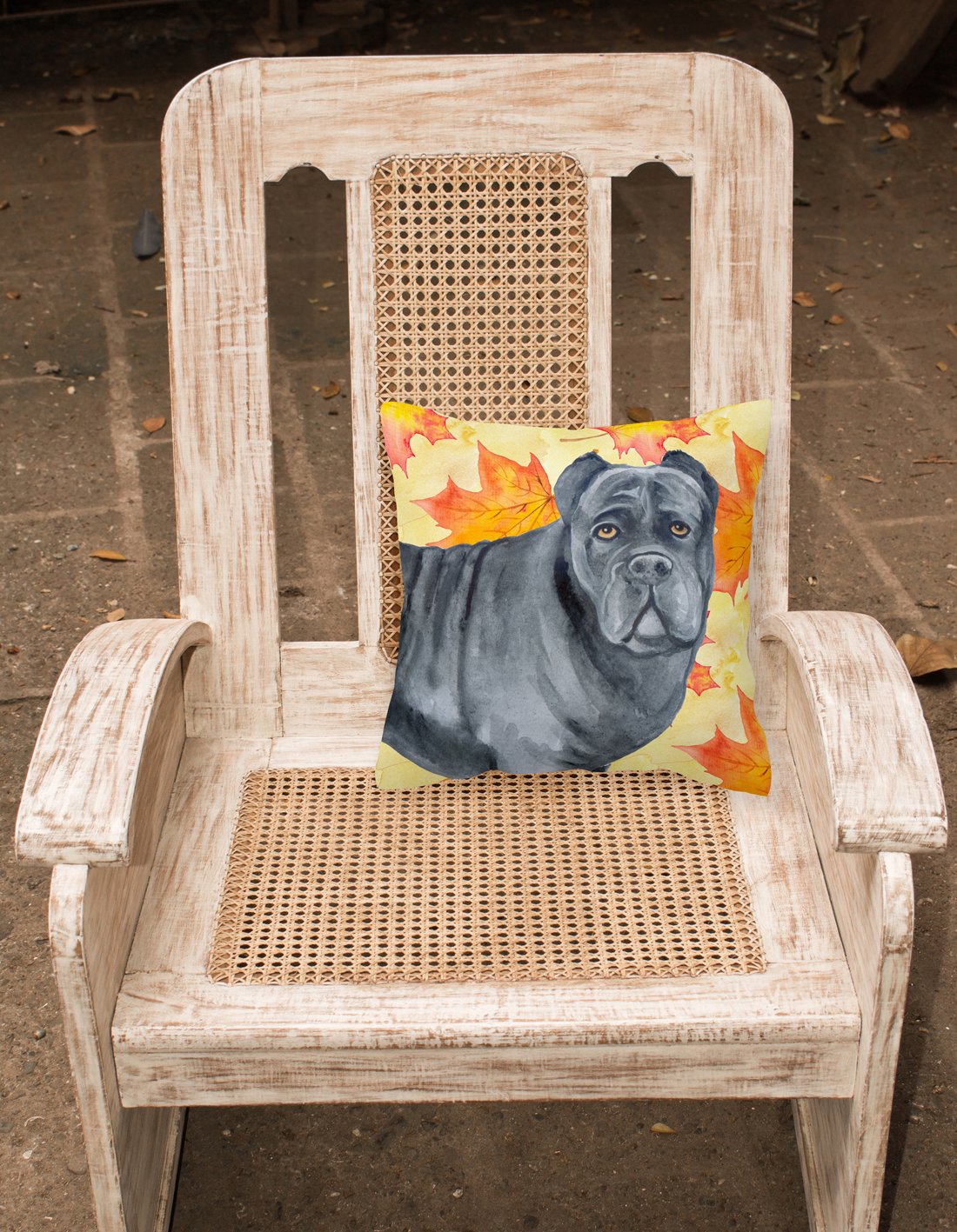 Cane Corso Fall Fabric Decorative Pillow BB9955PW1818 by Caroline's Treasures